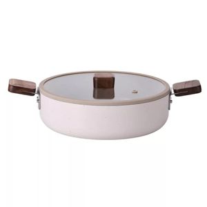 Caçarola Rasa 24cm/2,5L - Alumínio Forjado com Revestimento Cerâmico - BIEN - Neoflam - Cor Bege