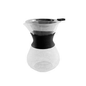 Cafeteira De Vidro Com Coador Inox 400ml