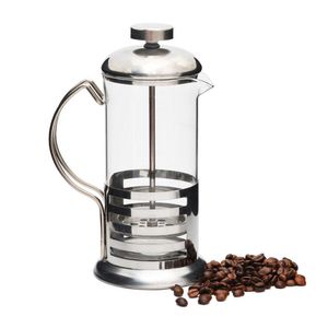 Cafeteira Francesa De 350 Ml Inox E Vidro Para Café Perfeito