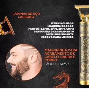 Aparador De Pelos Dragão Dourado