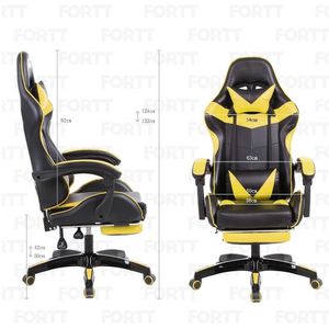 Cadeira Gamer Fortt Xiamen Amarela - Cgf011-am