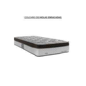 Cama Box Solteiro Herval Lofty, Molas Ensacadas, 67x88x188 cm
