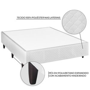 Cama Box de Casal Herval Alba, Molas Ensacadas, 65x138x188 cm
