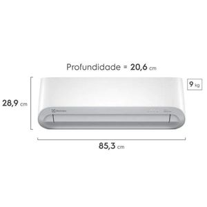 Ar-Condicionado Electrolux Split 9.000 BTUs Color Adapt Frio (UE09F/UI09F) 220V