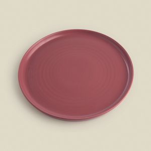 Prato para Lanche Daily Stoneware Rosa - A\CASA