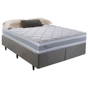Cama Box Herval Queen Alba, 65x158x198 cm, Molas Ensacadas