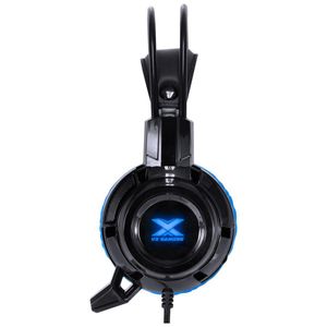 Headset Vx Gaming Taranis V2 P2 Com Microfone - Preto E Azul