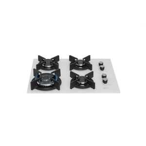 Fogão Cooktop Fischer 4Q TC Infinity Gás Mesa Vidro Branco Bivolt