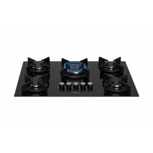 Fogão Cooktop Fischer 5Q TC Infinity Gás Mesa Vidro Preto Bivolt