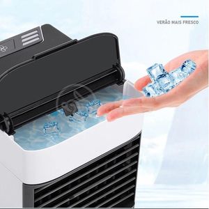 Ar Condicionado Portátil Arctic Air Cooler Umidificador Climatizador Luz Led 7 Cores Rgb