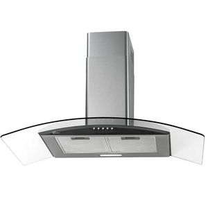 Coifa de Parede Fit 90 Cm Com Vidro Fischer - Preto