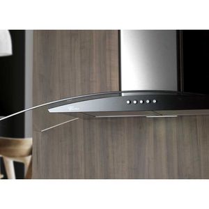 Coifa de Parede Fit 90 Cm Com Vidro Fischer - Preto