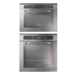 Kit Brastemp - Forno Elétrico de Embutir Brastemp 67L Inox BO260 220V e  Micro-ondas de Embutir Brastemp 40L Inox BMO40AR 220V