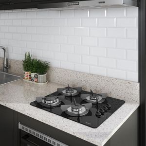 Cooktop Terim Safe Ferro Fundido 4 Bocas a Gás - Preto Bivolt