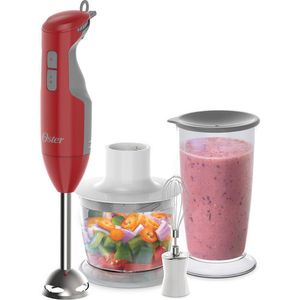 Mixer Oster Delight 3 em 1 com Copo 250W Vermelho e Inox 2615R