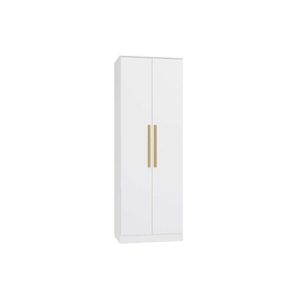 Módulo De Quarto Solteiro Guarda Roupa Adapt N535 C- 2 Portas E 2 Gavetas Branco - Kappesberg