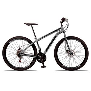 Bicicleta Aro 29 Freio A Disco Traseiro Shimano Aço 21 Velocidades Grafite