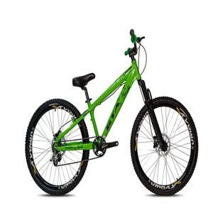 Bicicleta Aro 26 Freeride Gta Verde Rebel Single Wheeling