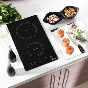 Cooktop De Indução Fischer 2 Bocas Com Touch Screen Vitrocerâmica 25941-56249 Preto 220V