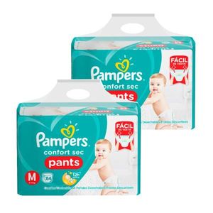 Kit Fralda Pampers Confort Sec Pants M com 168 Unidades LEVE MAIS PAGUE MENOS