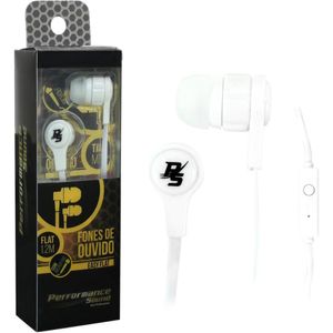 Fone De Ouvido Easy Flat Com Microfone Branco