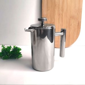 Cafeteira Prensa Francesa e Bule Leiteira Aço Inox 350ml