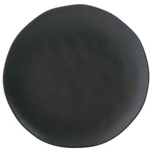 Conjunto com 6 Pratos Raso Orgânico Preto Matte Ø 26,5cm