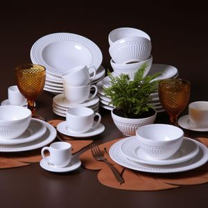 Conjunto com 6 Bowl Roma Branco 367ml