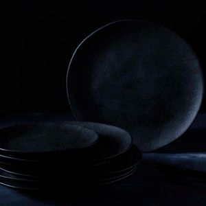 Conjunto com 6 Bowl Orgânico Preto Matte 558ml