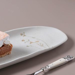 Conjunto com 4 Travessas Oval Rasa Grande Orgânico Campestre 36x13cm
