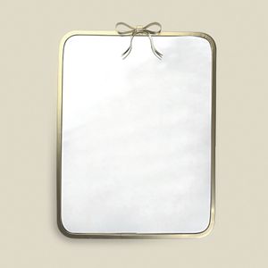 Espelho Laço Metal Dourado - A/CASA
