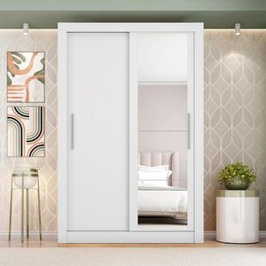 Guarda Roupa com Espelhos 2 Portas Santiago Caemmun - Branco