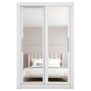 Guarda Roupa com Espelhos 2 Portas Santiago Caemmun - Branco