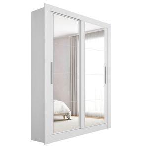 Guarda Roupa com Espelhos 2 Portas Santiago Caemmun - Branco
