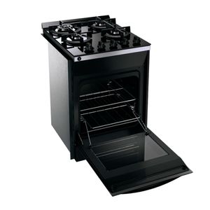 Fogão De Embutir Brastemp 4b Preto Mesa De Vidro BYO4XAE  Bivolt