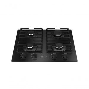 Fogão Cooktop 4 Bocas MCG4bm Grade Dupla Mesa De Vidro Mueller Preto Bivolt