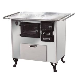 Fogão A Lenha C Forninho Esq Inox Fornos Pinhal Alumínio N2