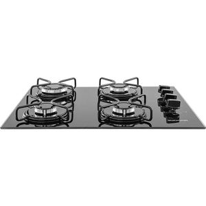 Cooktop Suggar 4 Bocas Esmaltado Fg4004 Avp Com Vidro Temperado Preto