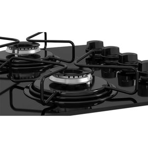 Cooktop Itatiaia Essencial 4 Bocas Com Acendimento Automático Preto
