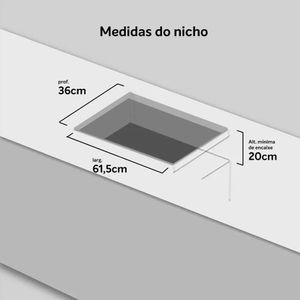 Cooktop Atlas 5 Bocas Utop Tripla Chama Preto - Bivolt