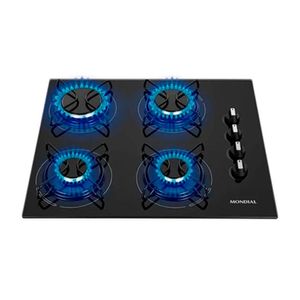 Fogão Cooktop 4 Bocas A Gás Mondial Ctg-01 Preto-inox Bivolt