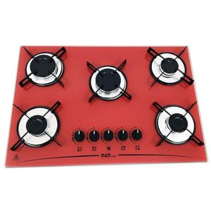 Cooktop a Gás 5 Bocas Mega Chama Bivolt D&D Metal CE05VE
