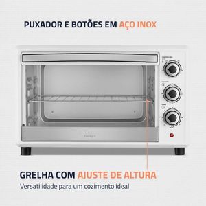 Forno Elétrico 42l Family Ii Mondial Branco Inox FR 42W 220V/60hz