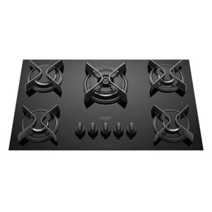 Cooktop Dako Supreme 5 Bocas Tripla Chama Preto Bivolt