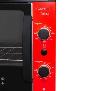 Forno Elétrico de Bancada Top 60 Fogatti - Vermelho