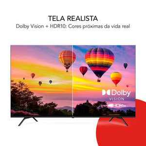 Smart TV Aiwa 65” Google TV 4K Comando de Voz Dolby Vision & Atmos AWS-TV-65-BL-01-G