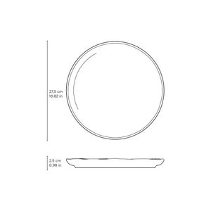 Conjunto com 6 Pratos Raso Bio Vanilla Ø27,5cm