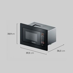 Micro-ondas de Embutir Continental 27 Litros Preto com Função Tira Odor - MC2EP - Preto