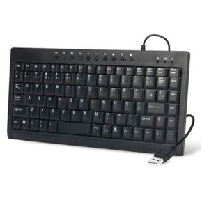 Mini Teclado USB Multimidia Padrão Abnt2 Knup Kp-2013 Preto