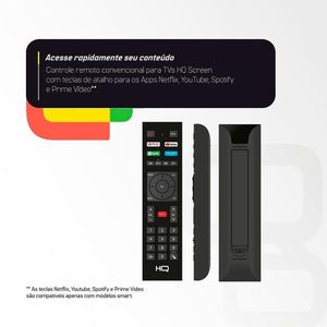 Smart Tv Led 43 Polegadas Full Hd Hqstv43n Hq Preto Bivolt